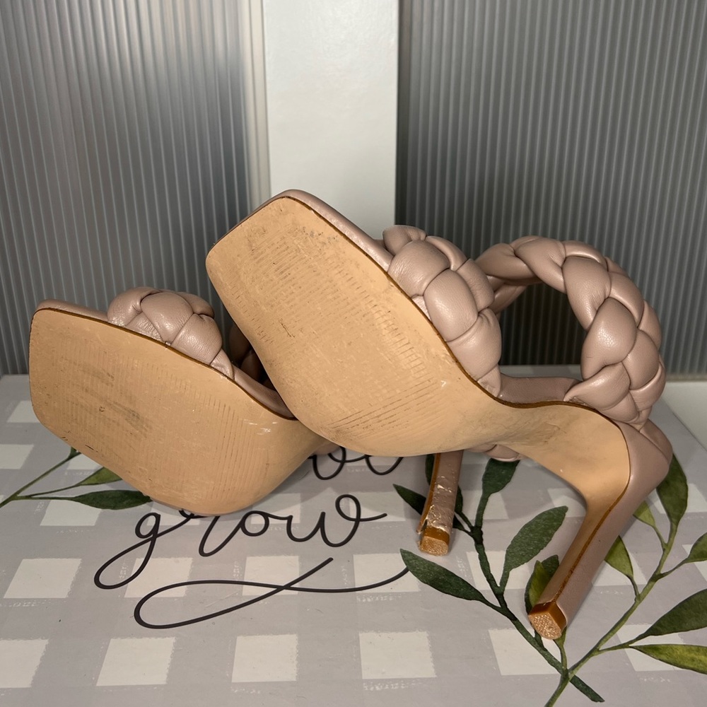 Steve Madden 2 braided strap heels size 6 - Picture 5 of 6